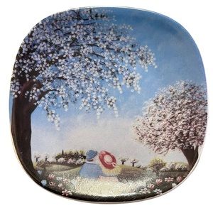 Vintage Arabia of Finland Plate SPRING Anita Rantanen Siewers Design 5”